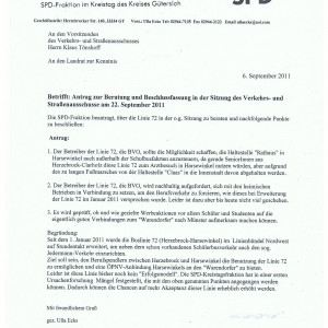 Antrag der SPD-Kreistagsfraktion