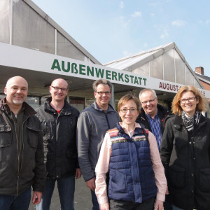 Jürgen Dirkorte, Ralf Niewöhner, Dr. Wolfgang Strotmann, Ursula Uhlenbrock, Rektor Herrmann Hecker, Regina Meißner-Schlömer