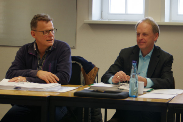 Fraktionssprecher Reinhard Hemkemeyer und Kämmerer Heinz Niebur